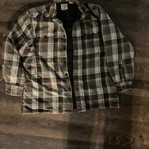 RedHead Men's Medium Fleece Lined Plaid Flannel Shirt Jacket